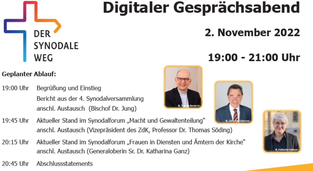 Digitaler Gesprächsabend Synodaler Weg